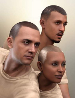 dForce Ultimate Buzzcut Hair for Genesis 9