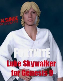 Fortnite Luke Skywalker Outfit for Genesis 9