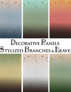 Decorative Panels - Stylized Branches&leaves