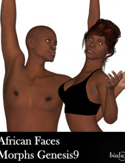 African Face Morphs for Genesis 9