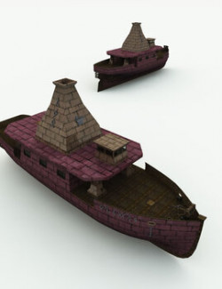 Dwarven Anvil Master Ship for Poser