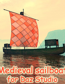 Medieval sailboat for Daz Studio