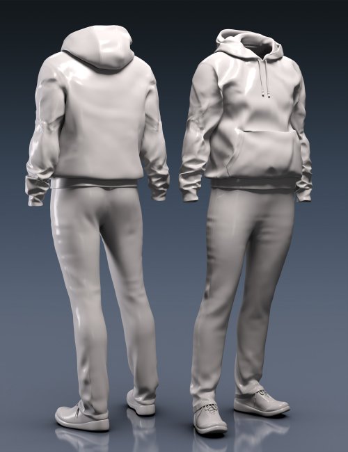Hoodie Outfit for Genesis 3 Male(s)