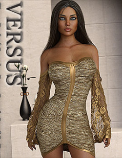 VERSUS- dForce Ruched Occasion Dress Genesis 8 and 8.1F