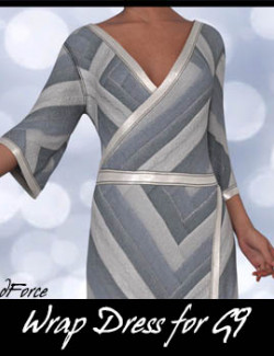 dForce Wrap Dress for Genesis 9