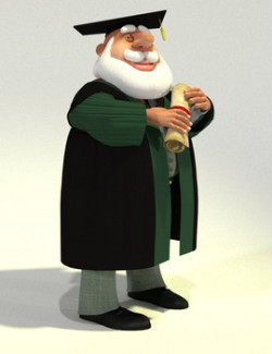 Professor Santa for Poser