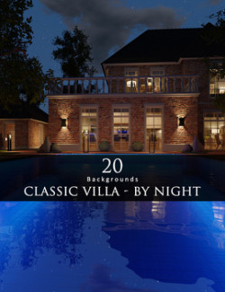 Classic Villa By Night