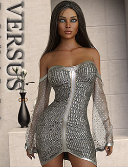 VERSUS - dForce Ruched Occasion Dress Genesis 9