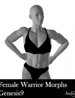 Female Warrior Body Morphs for Genesis 9