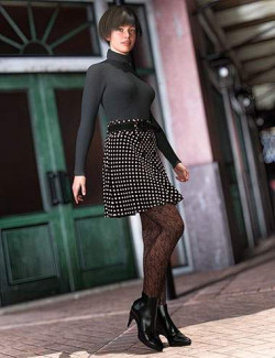 dForce Autumn Sunny Street Outfit for Genesis 9