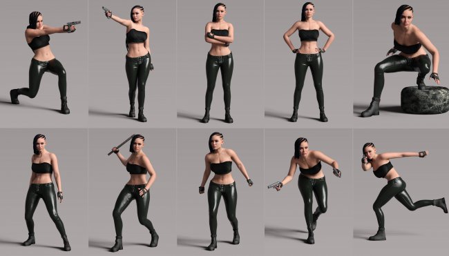 Z Everyday Standing Pose Mega Set for Genesis 8 and 8.1 Female
