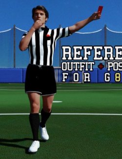 dForce Referee Outfit + Poses for G8M