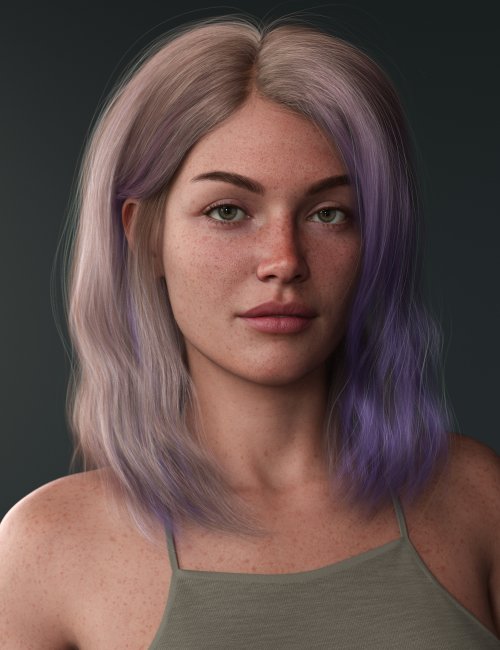 Side Parted Long Bob Hair Texture Expansion | 3d Models For Daz Studio ...