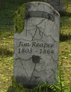 Cracked Tombstone Prop Set for Daz Studio