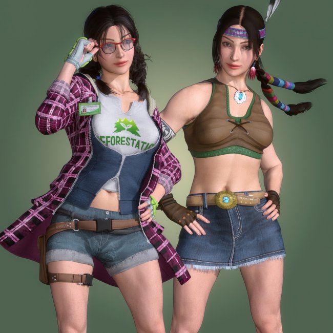 Julia Chang Outfits for G9 3d Models for Daz Studio and Poser