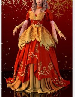 Starry Snow Outfit For Genesis 8 Female