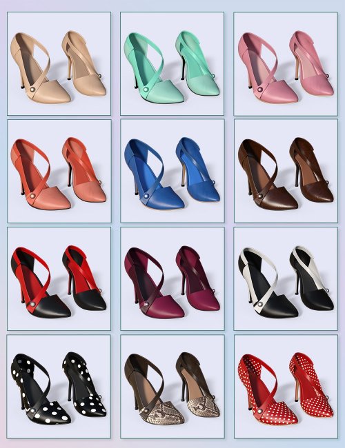 Tris High Heels for Genesis 9 and 8 Female