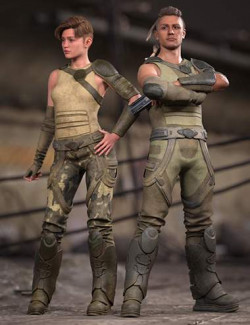 Desert Guard Sci-Fi Outfit for Genesis 9