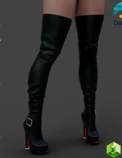 High Boots Alice for Genesis 9 Female