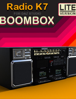 Radio K7 Boombox LITE Version for Daz Studio