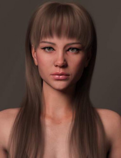 Shy Fringe Style Hair for Genesis 9