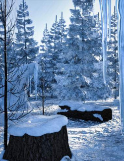 Winter Pine Forest Set Extras