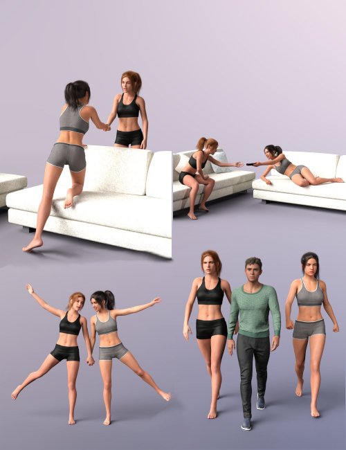 GROUP MODEL POSES 4 - RATBOYSIMS | Model poses, Poses, Group poses