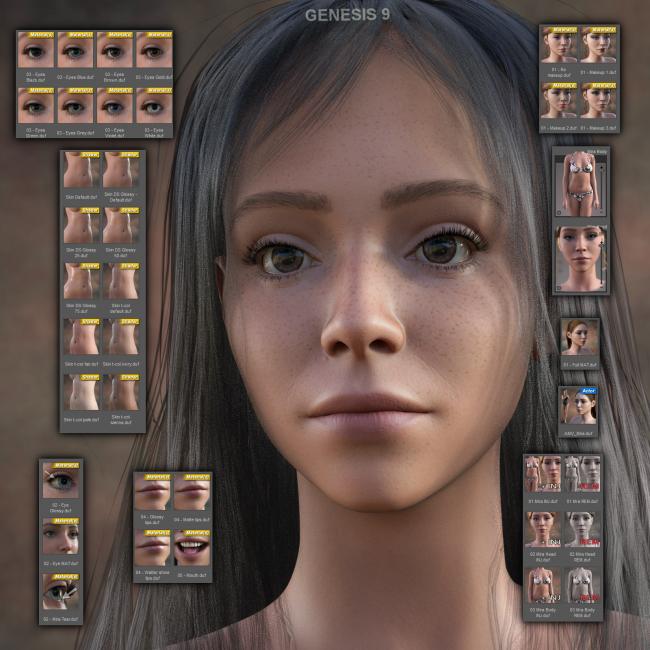 Nylen for Genesis 9 3D Figure Assets Luna_s20