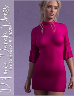 D-Force Darah Dress for Genesis 8/8.1/9/V9