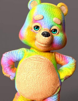 Bright and Fuzzy Textures for Teddy for Genesis 9