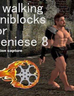 8 Walking Aniblocks for Genesis 8