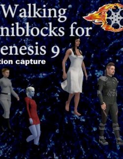 Walking Aniblocks for Genesis 9