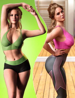 Z Fitness Goddess Shape and Pose Mega Set for Genesis 9