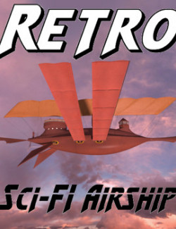 Retro Sci-Fi Airship for Poser