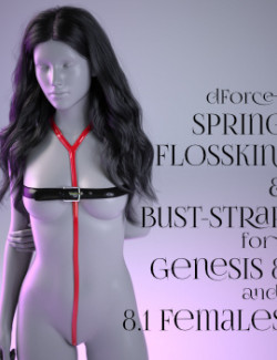 dForce Spring Flosskini and Bust-Strap for Genesis 8 and 8.1 Females