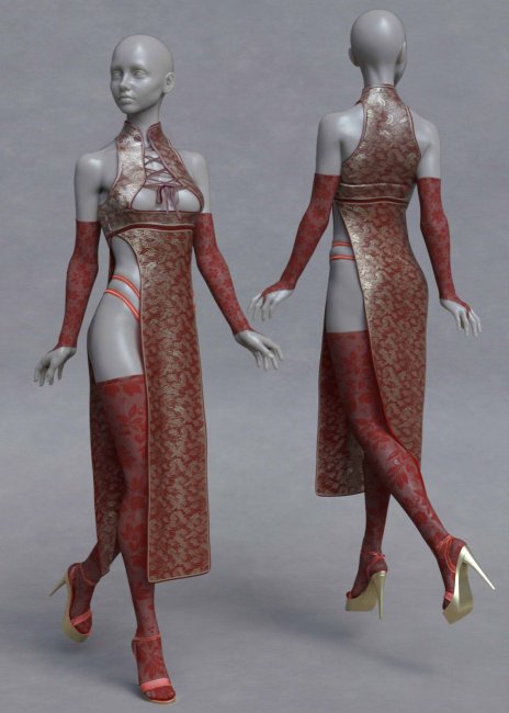 Naomi Sci-fi Outfit for Genesis 8 Female(s)