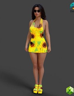 dForce Alice's Summer Suit for Genesis 8 Female