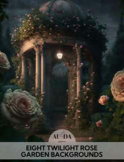 A Twilight Rose Garden