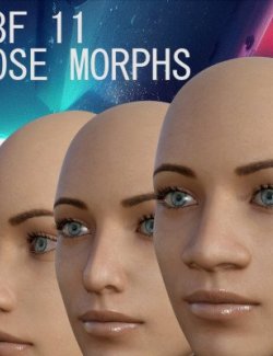 10 Nose and Jaw Morphs for Genesis 8 Female