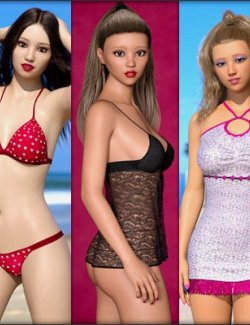 Genesis 8 Female Character Bundle- Foxy Girls 1