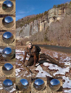 Orestes Iray HDRI Environments- Winter River Mega Pack