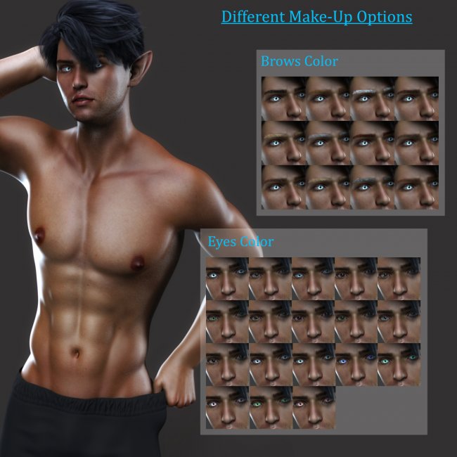 Yeoman Colt Hair for V3 and V4 - Poser and Daz Studio Free Resources Wiki
