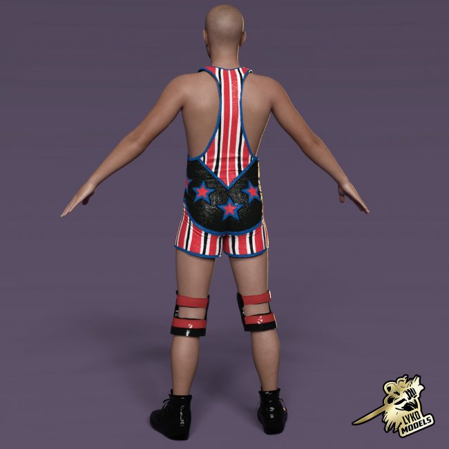 Kurt Angle 2006 Outfit for Genesis 8 Male