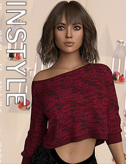 InStyle - dForce Off Shoulder Midriff Sweater G8G8.1F