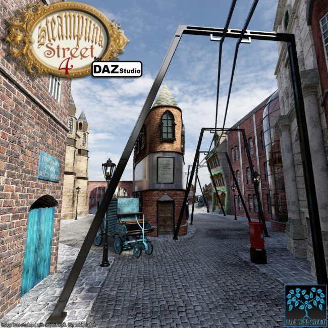 Steampunk Street 4 for Daz