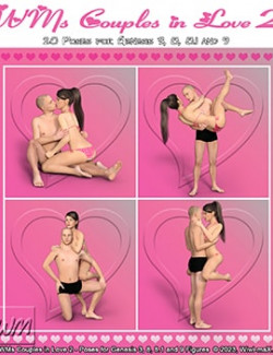 WMs Couples in Love 2 - Poses for Genesis 3, 8, 8.1 and 9 Figures