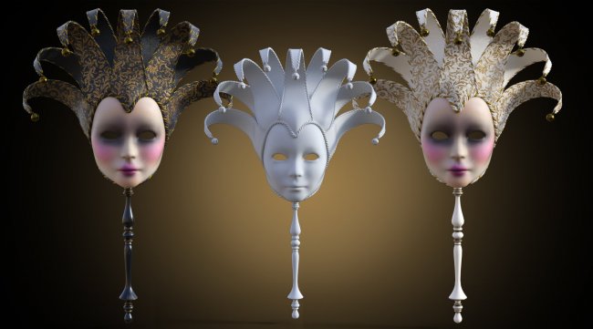 B.E.T.T.Y. Venetian Masks | 3d Models For Daz Studio And Poser