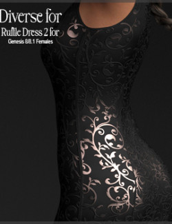 Diverse for D-Force RuffleDress2 for G8F and G8.1F