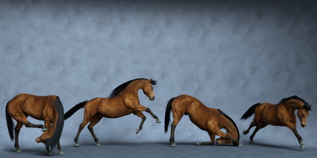 Free Spirit Poses for Daz Horse 3 ⋆ Freebies Daz 3D