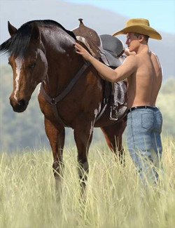 Modern Cowboy Poses for Genesis 9 Masculine